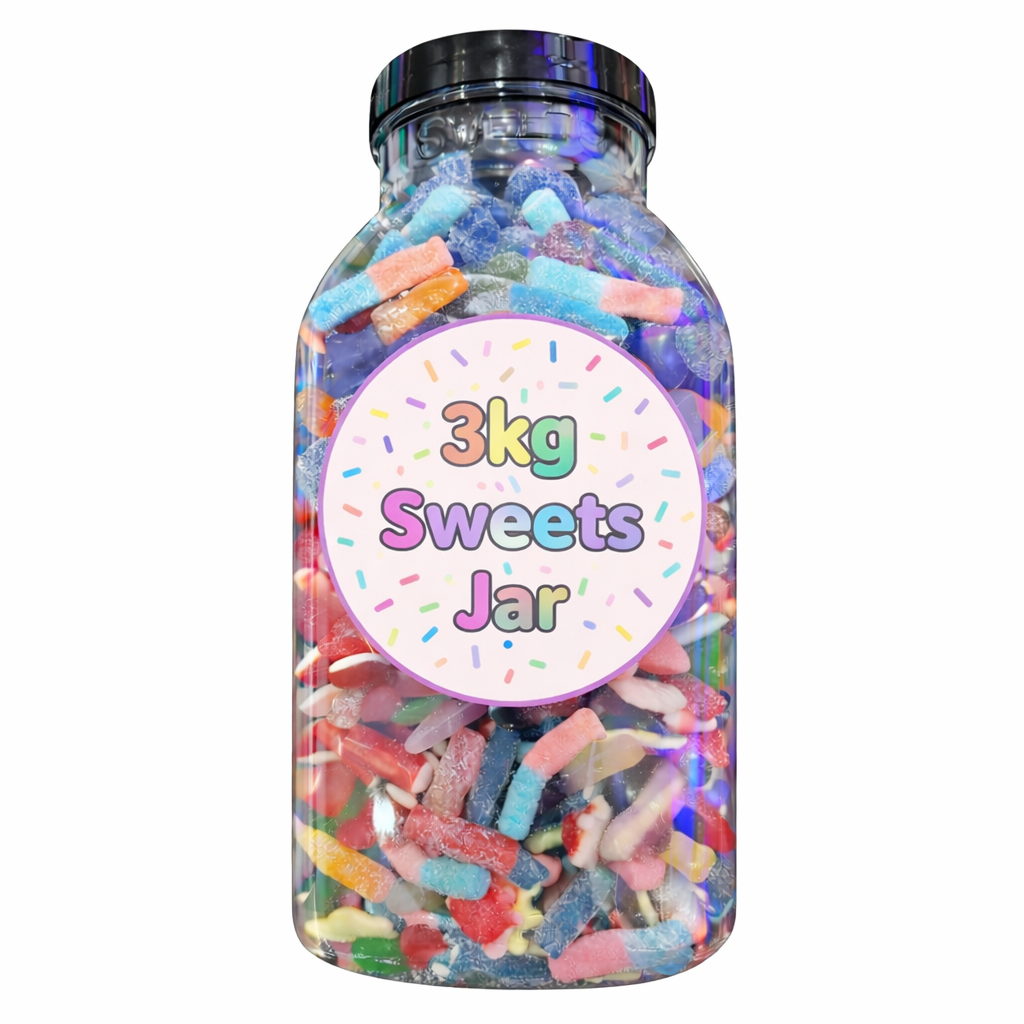 3kg Monster Fizzy & Jelly Sweets Jar