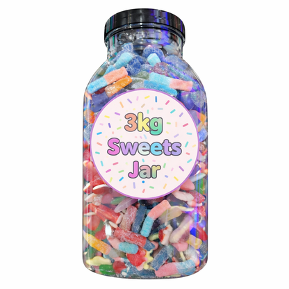 3kg Monster Fizzy & Jelly Sweets Jar