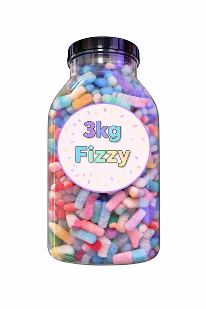 3kg Monster Fizzy & Jelly Sweets Jar