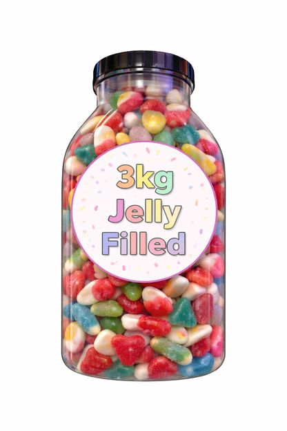 3kg Monster Fizzy & Jelly Sweets Jar