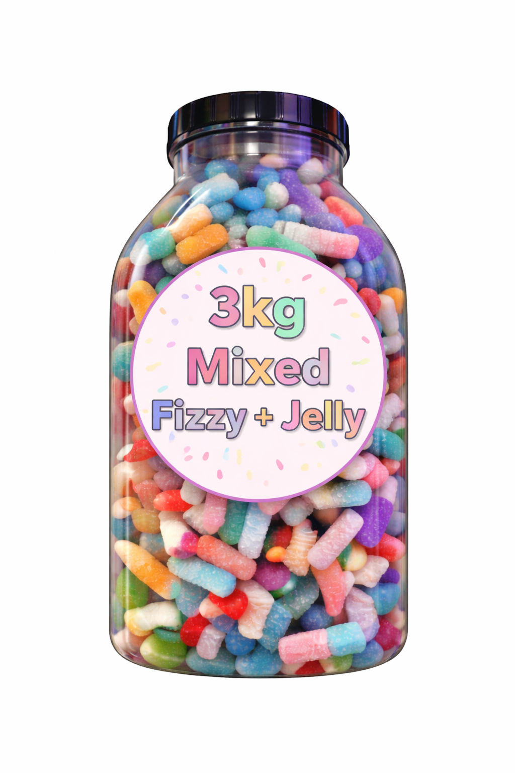3kg Monster Fizzy & Jelly Sweets Jar