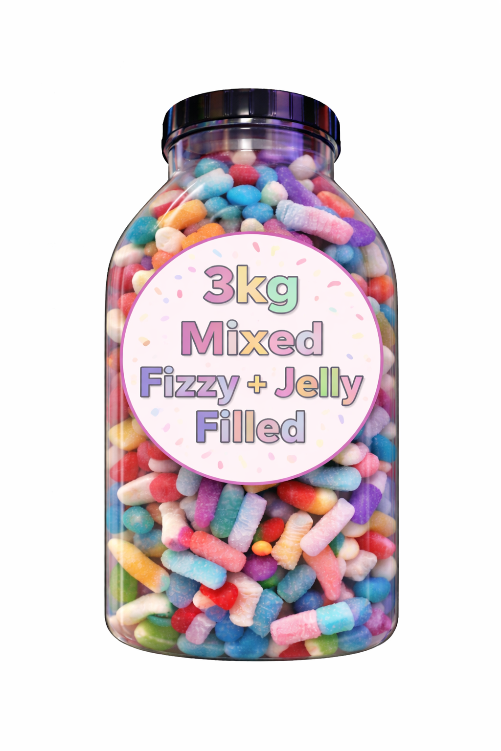 3kg Monster Fizzy & Jelly Sweets Jar